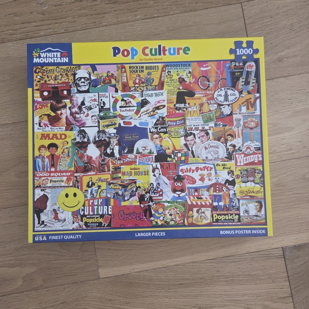 WHITE MOUNTAIN PUZZLES | Pop Culture Collage Puzzle - 1000 Piece